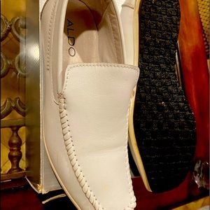 Aldo men’s shoes size 10 white all leather